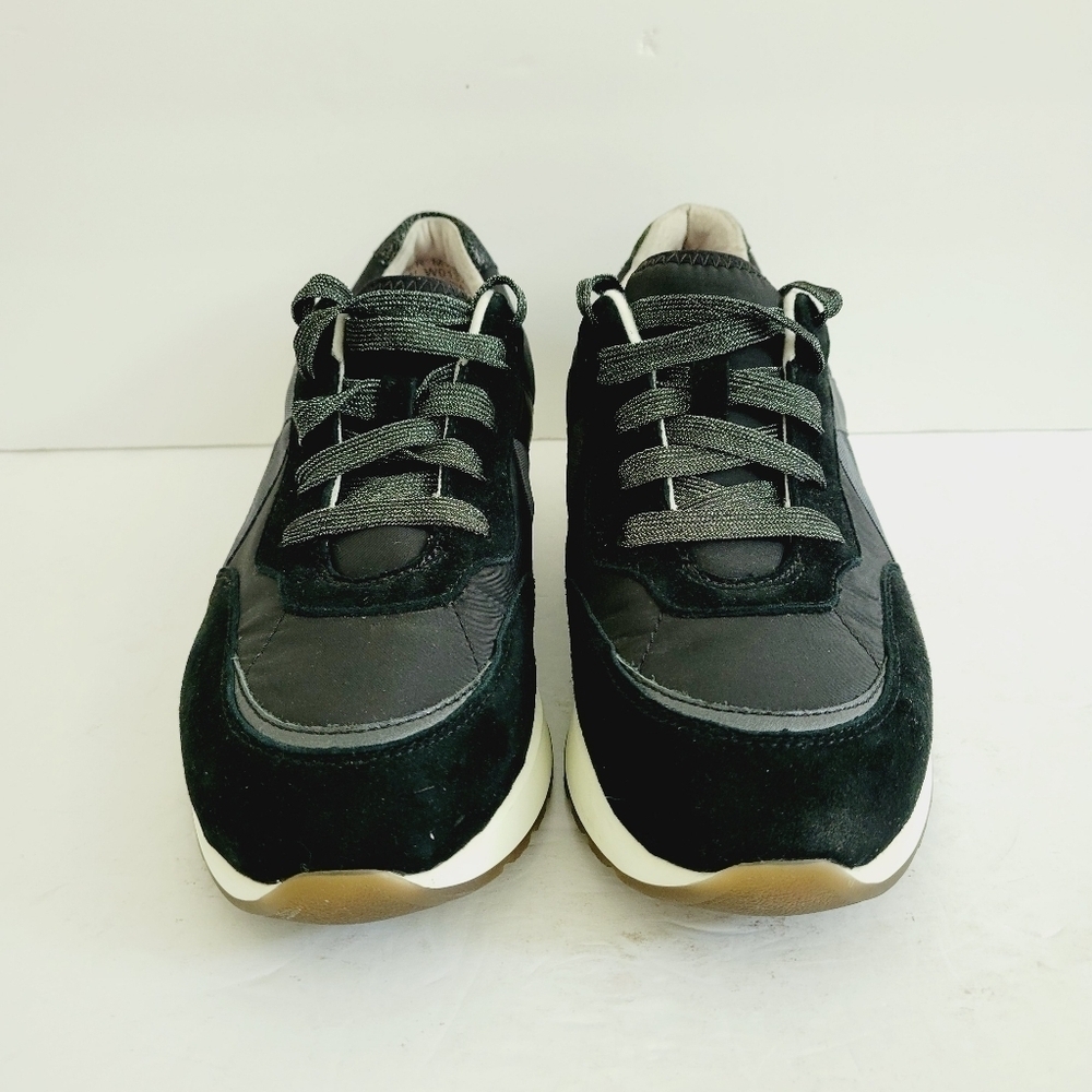 NEW Munro Piper Sneaker Suede Low Top Glitter Lace Up Arch Support Size 9.5 - Picture 3 of 7